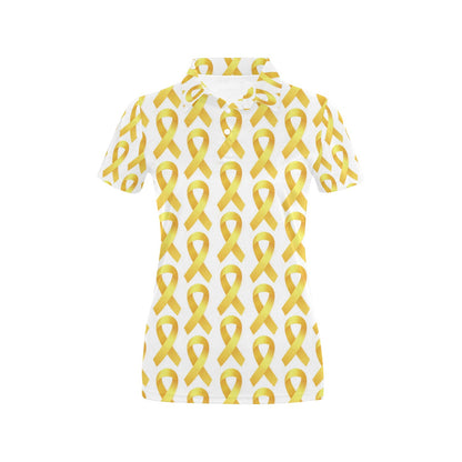 Bone cancer Pattern Print Design 02 Women's Polo Shirt