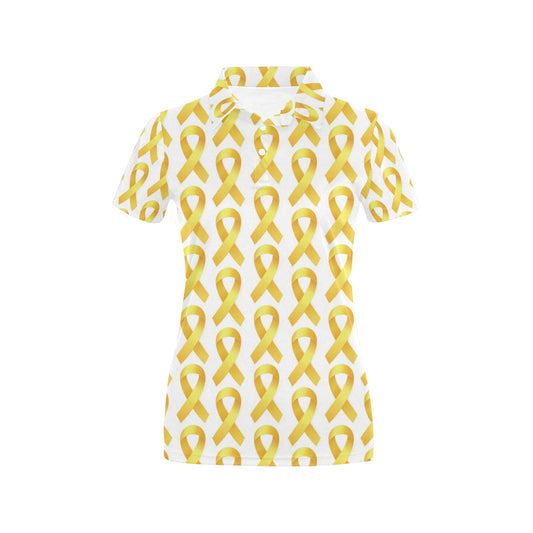 Bone cancer Pattern Print Design 02 Women's Polo Shirt