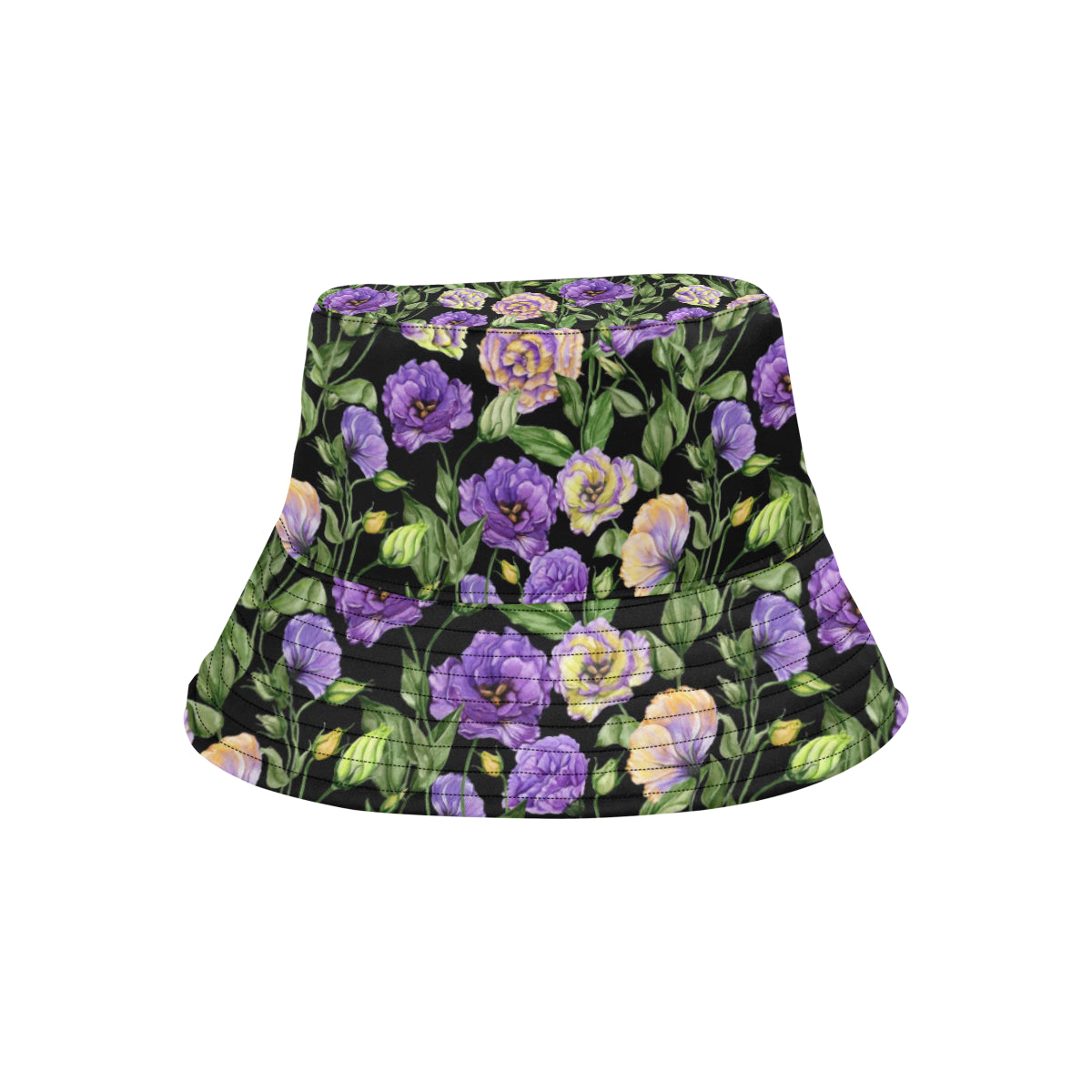 Lisianthus Pattern Print Design LT02 Unisex Bucket Hat