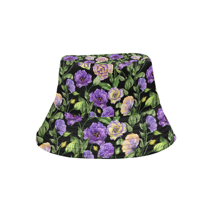Lisianthus Pattern Print Design LT02 Unisex Bucket Hat