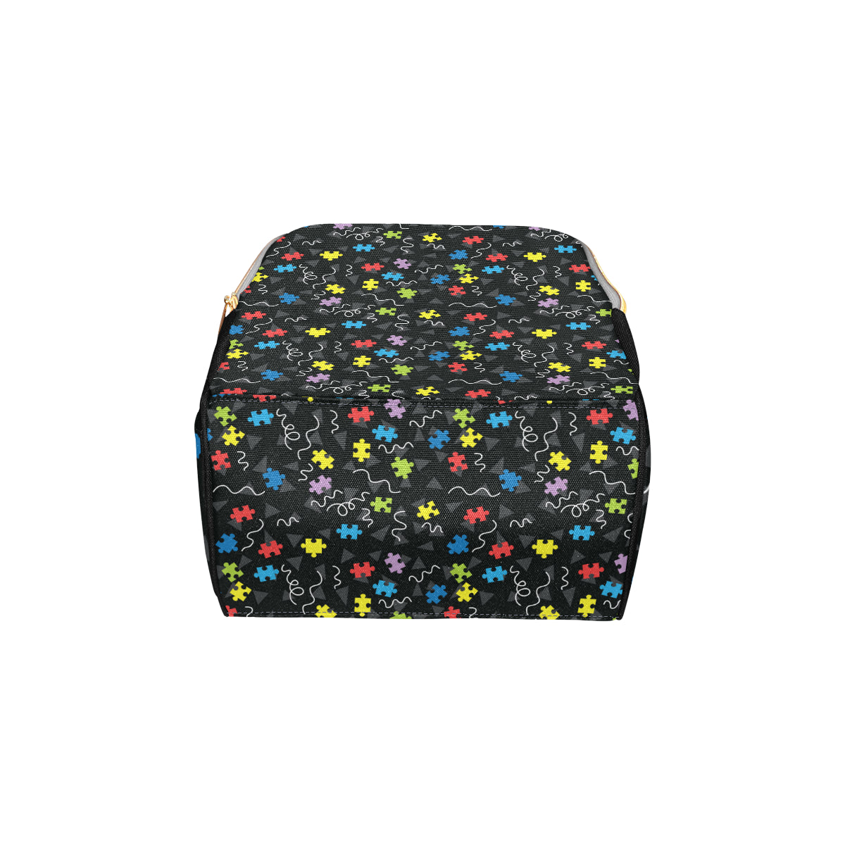Autism Awareness Pattern Print Design 01 Diaper Bag Backpack