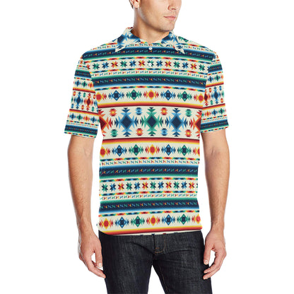 Aztec Pattern Print Design 02 Men Polo Shirt