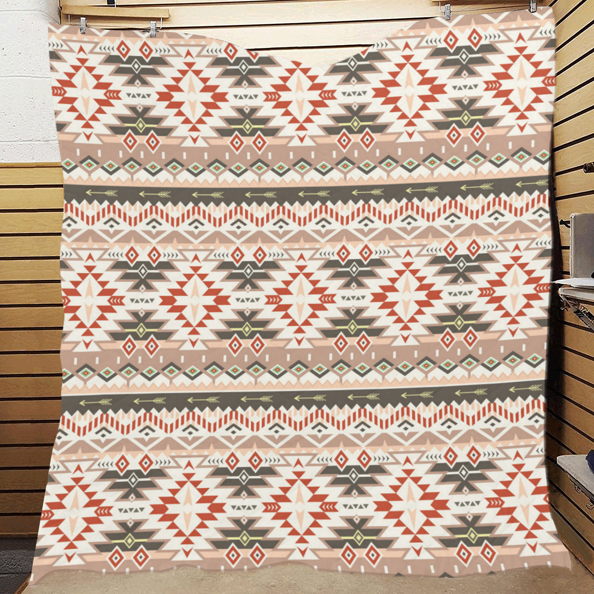 Aztec Pattern Print Design 05 Premium Quilt