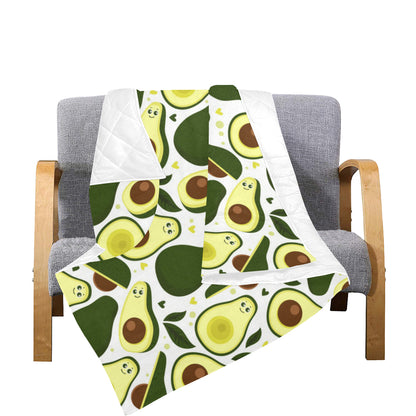 Avocado Pattern Print Design AC06 Premium Quilt