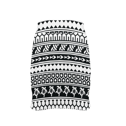 Samoan Pattern Print Design LKS303 17" Golf & Pickleball Skort with Pockets