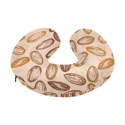 Almond Pattern Print Design 02 U-Shaped Travel Neck Pillow