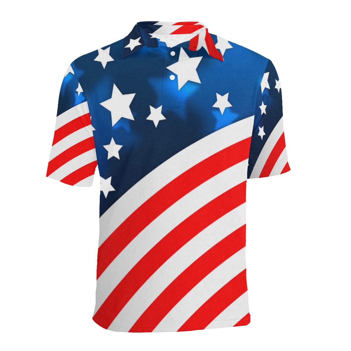 American flag Style Men Polo Shirt
