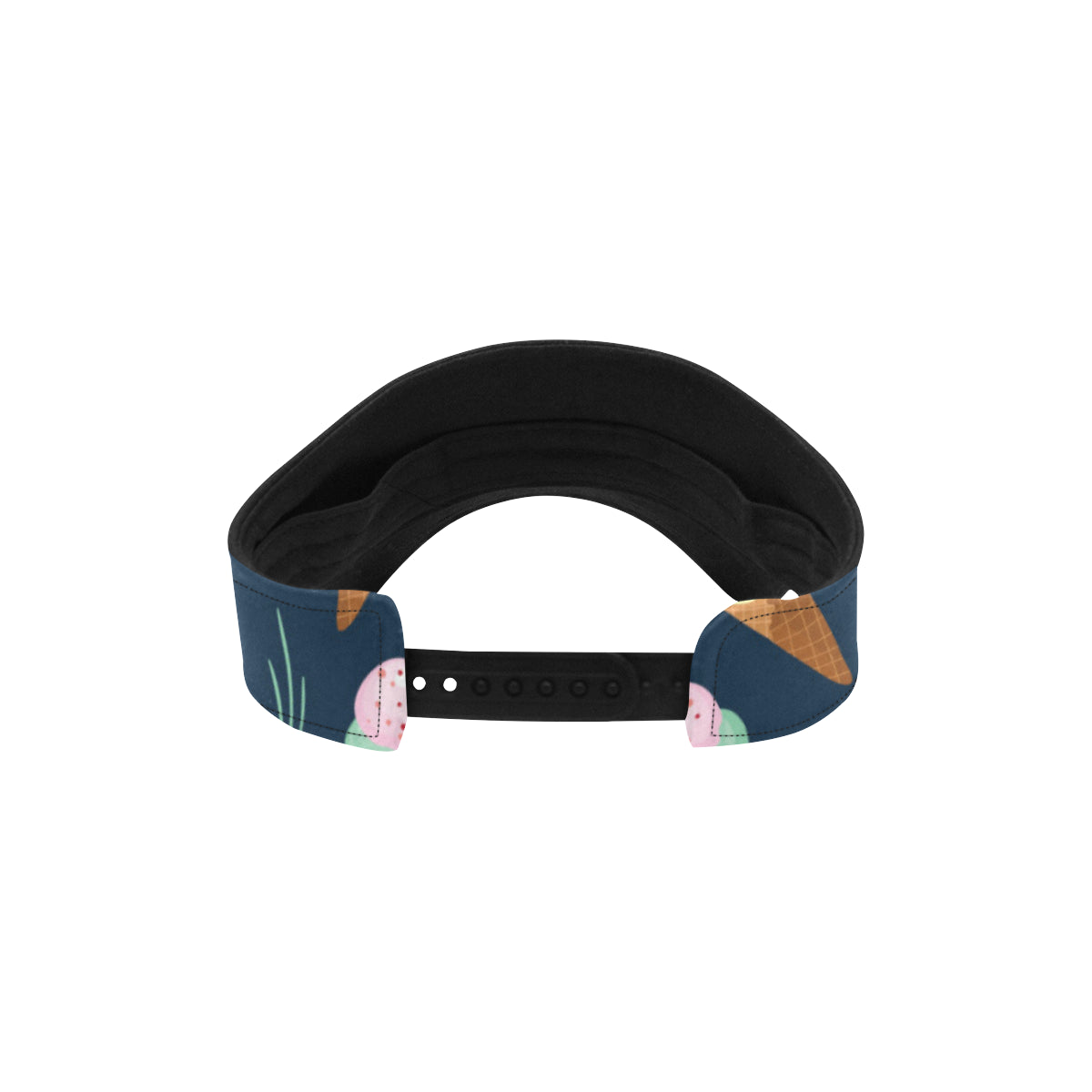 Ice Cream Pattern Print Design 04 Unisex Sun Visor