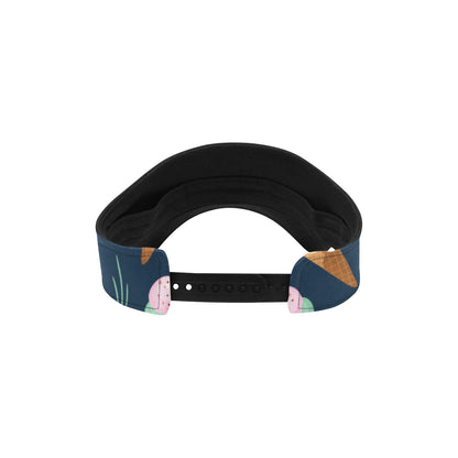 Ice Cream Pattern Print Design 04 Unisex Sun Visor