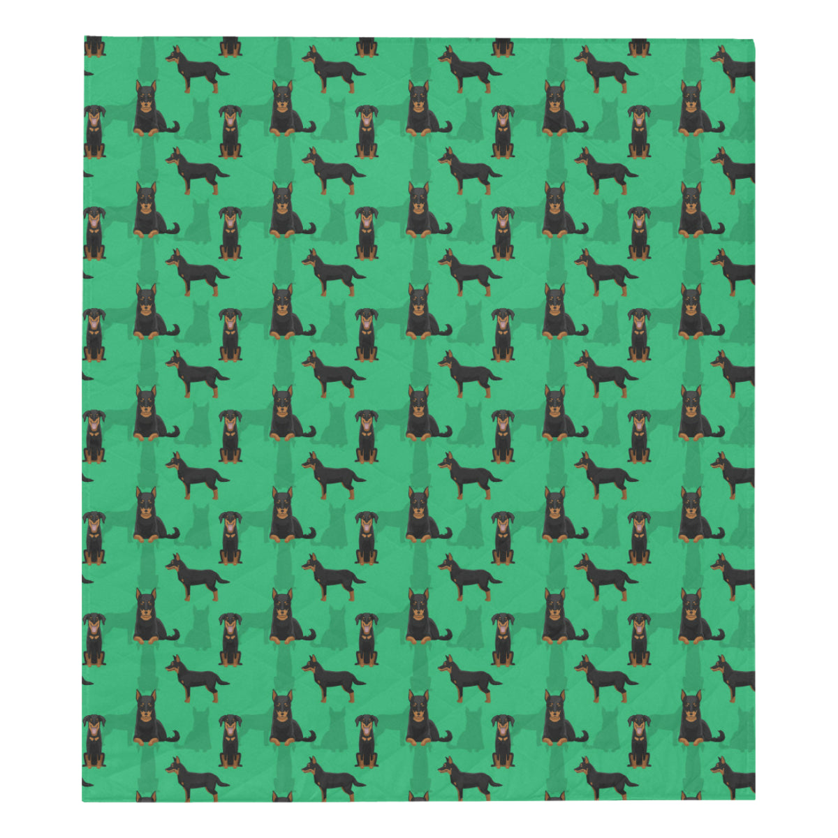 Beauceron Pattern Print Design 01 Premium Quilt