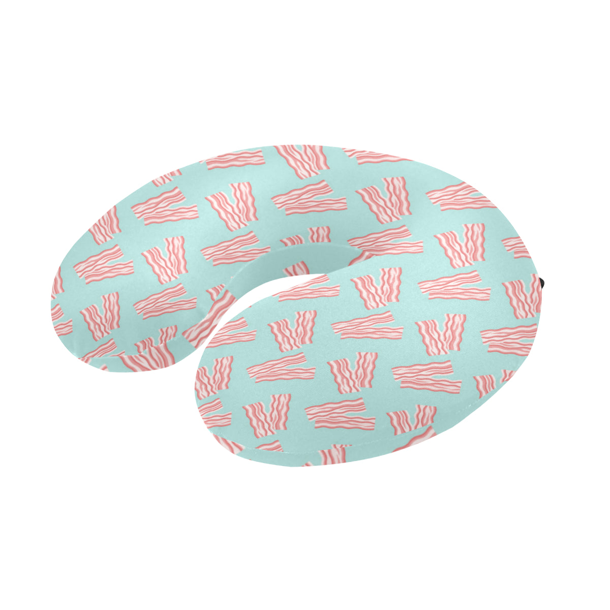 Bacon Pattern Print Design 04 U-Shaped Travel Neck Pillow