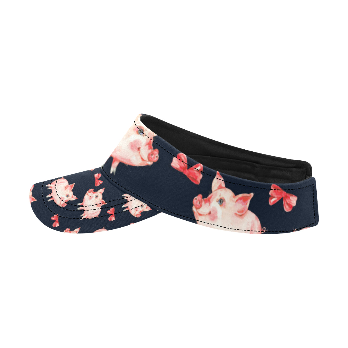 Pig Cute Pattern Print Design 02 Unisex Sun Visor