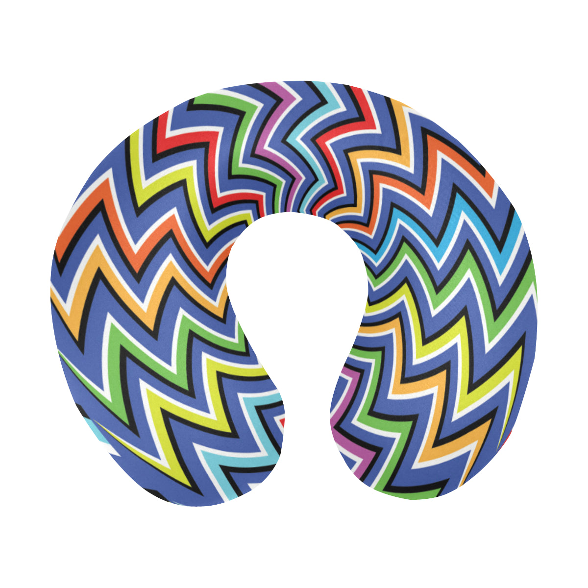 Optical illusion Pattern Print Design A02 U-Shaped Travel Neck Pillow