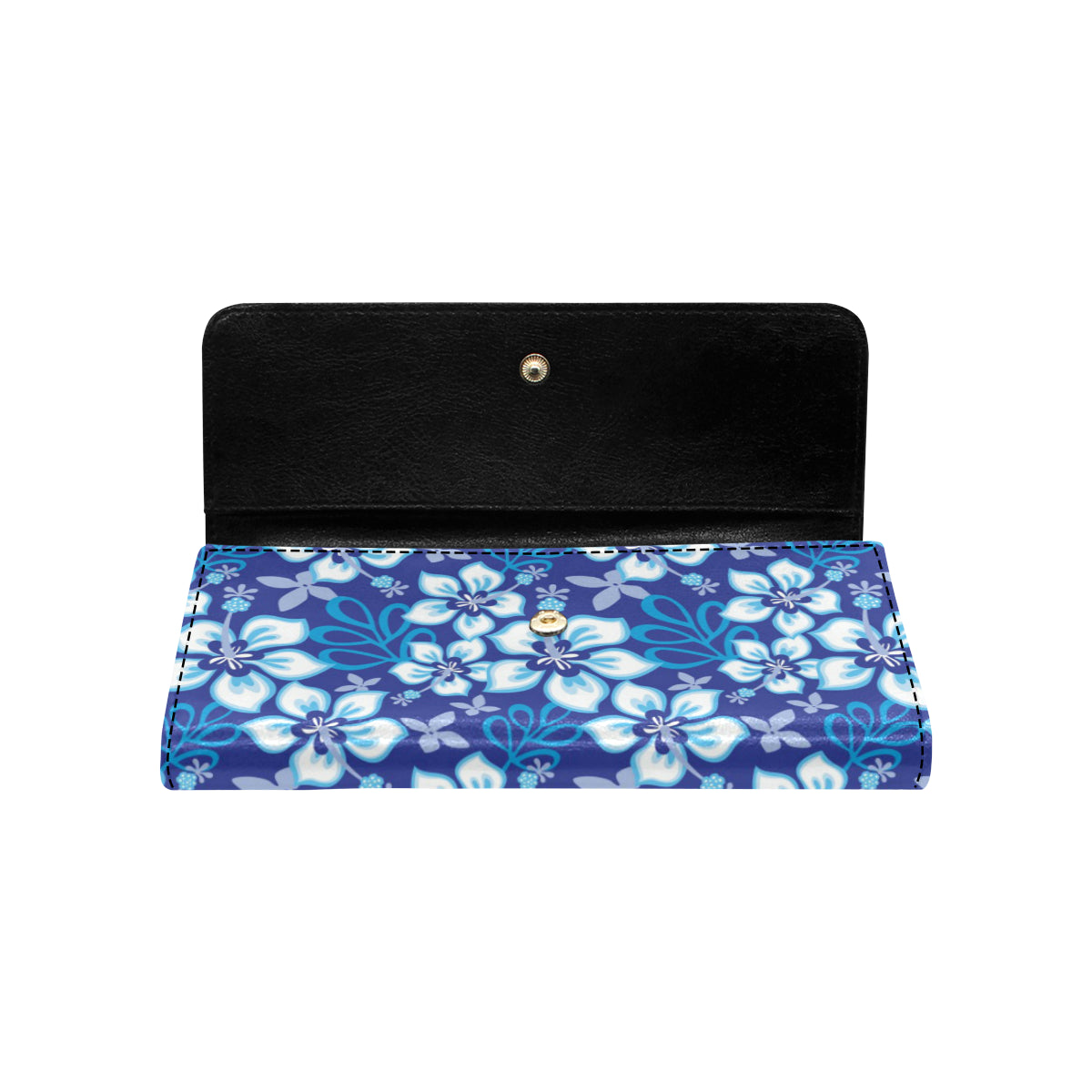 Hibiscus Pattern Print Design HB04 Women's Trifold Wallet