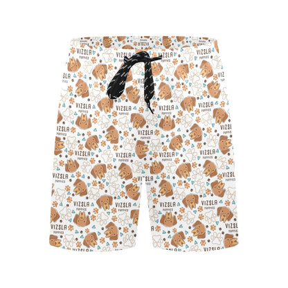 Vizslas Print Design LKS301 Men's Swim Trunks Beach Shorts