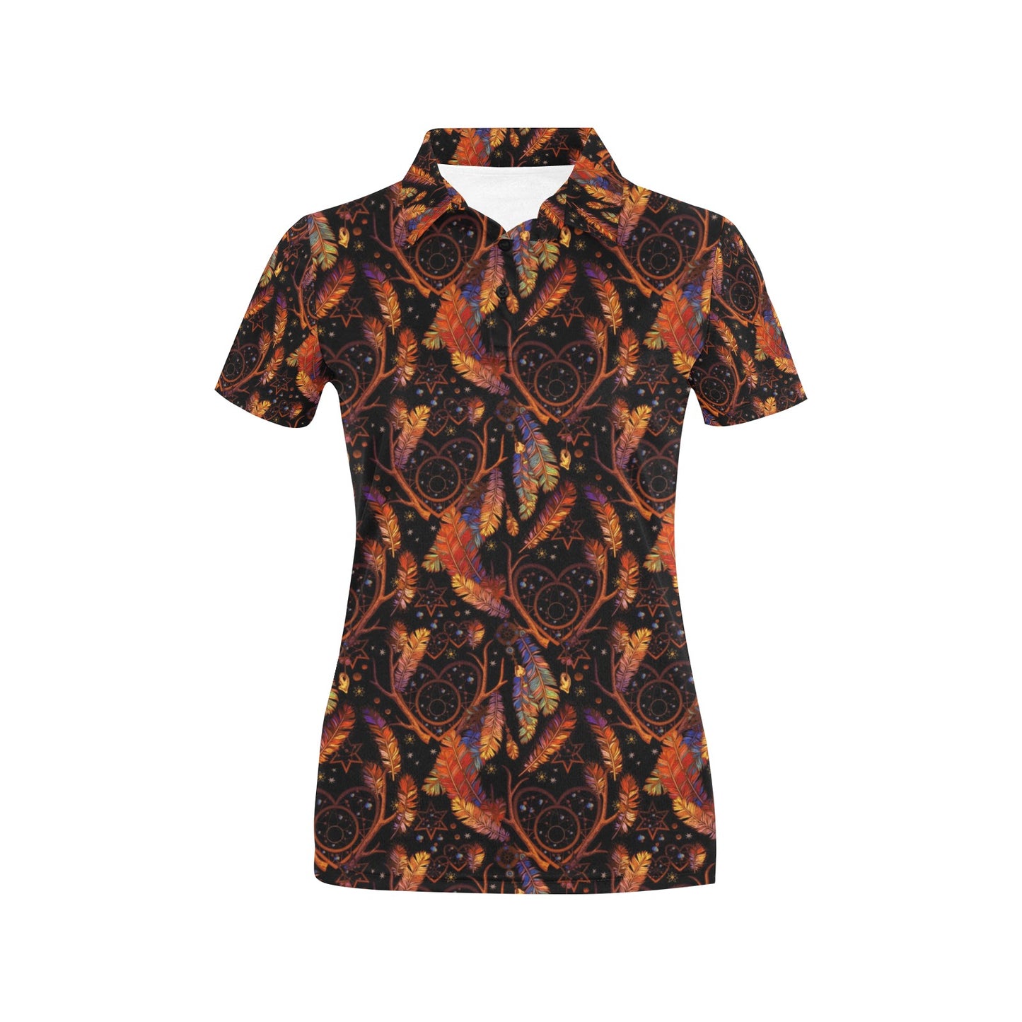 Dream Catcher Native American Design Women's Polo Shirt