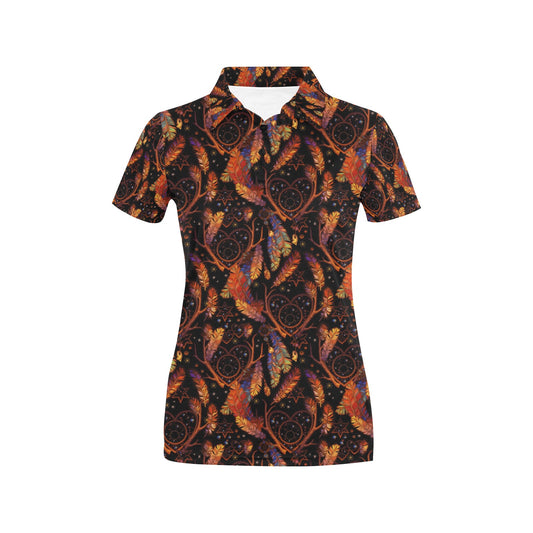 Dream Catcher Native American Design Women's Polo Shirt