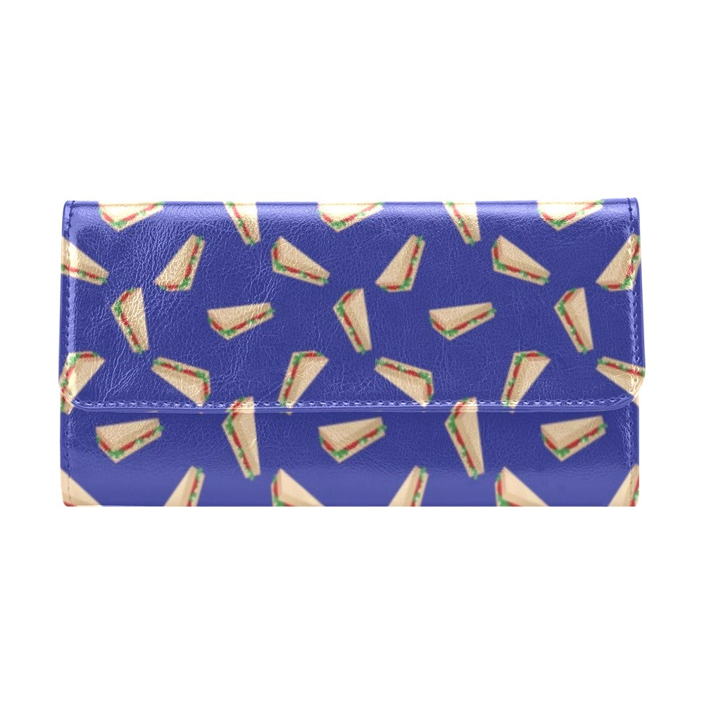 Sandwich Print Design LKS303 Women's Trifold Wallet