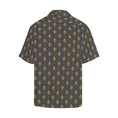 Fleur De Lis Print Design LKS402 Men's Men's Hawaiian Shirt