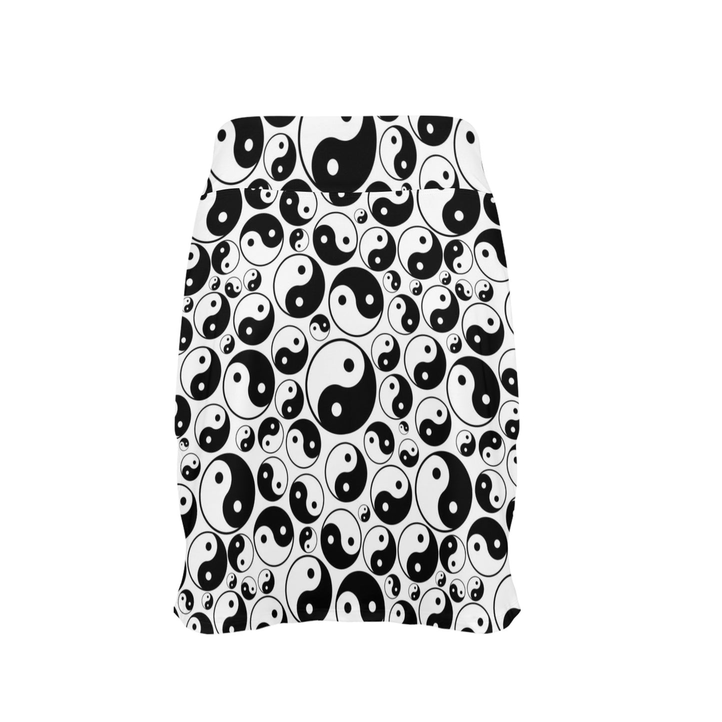 Yin Yang Print Design LKS302 17" Golf & Pickleball Skort with Pockets