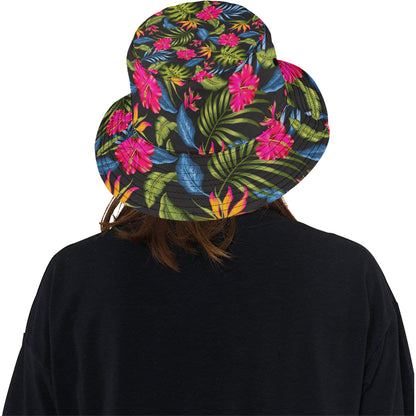 Bird Of Paradise Pattern Print Design BOP014 Unisex Bucket Hat