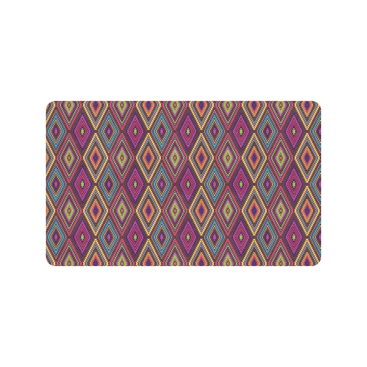 Southwestern Print Rubber Doormat