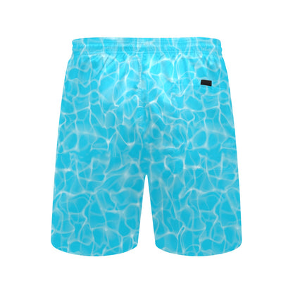 Swimming Pool Texture Print Design LKS301 Men's Swim Trunks Beach Shorts