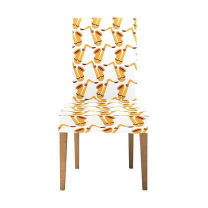 Saxophone Print Design LKS404 Dining Chair Slipcover