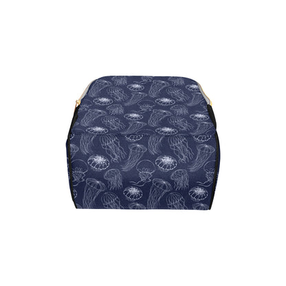 Jellyfish Pattern Print Design 05 Diaper Bag Backpack