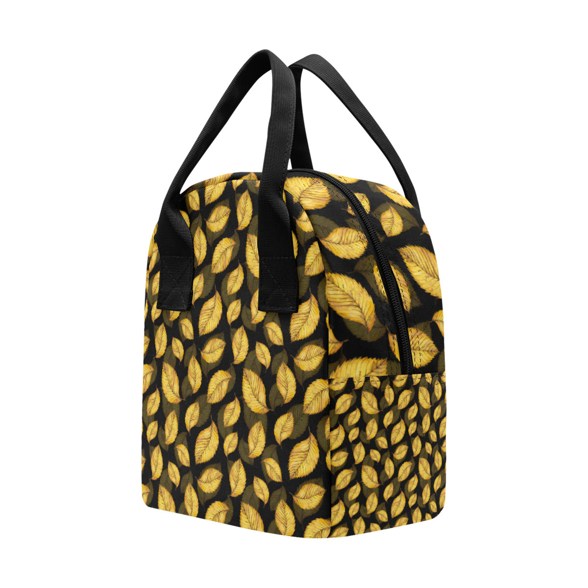Elm Leave Summer Print Pattern Insulated Lunch Bag