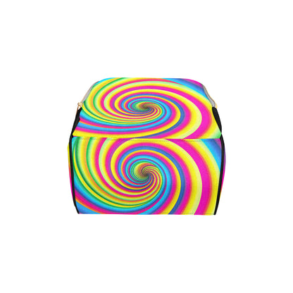 Vortex Twist Swirl Rainbow Design Diaper Bag Backpack