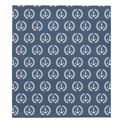 Anchor Pattern Print Design 04 Premium Quilt