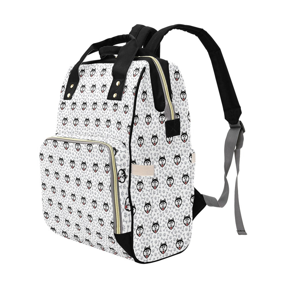 Siberian Huskies Print Design LKS305 Diaper Bag Backpack