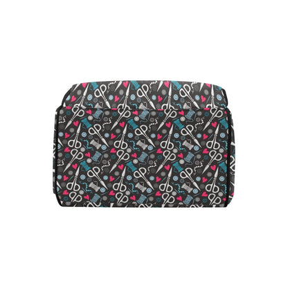 Sewing Equipment Print Design LKS305 Diaper Bag Backpack