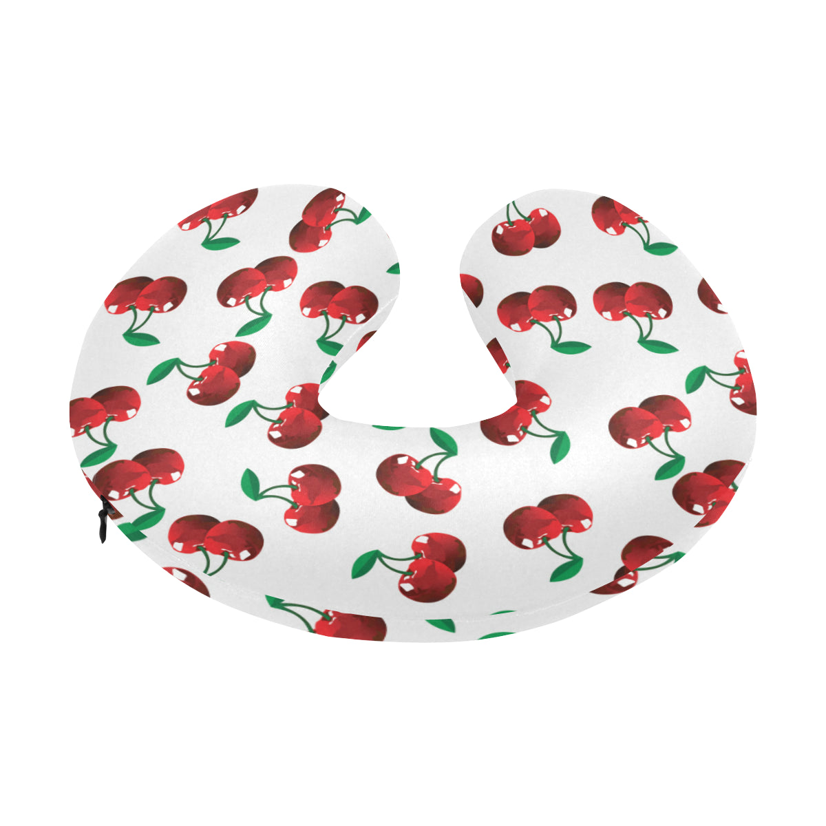 Cherry Pattern Print Design 01 U-Shaped Travel Neck Pillow