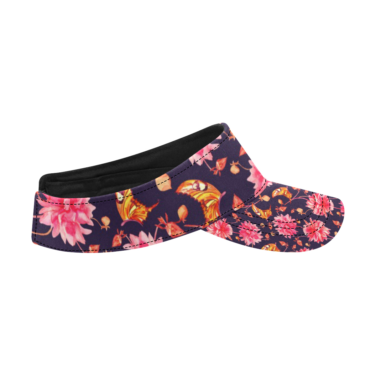 Dahlia Pattern Print Design DH03 Unisex Sun Visor