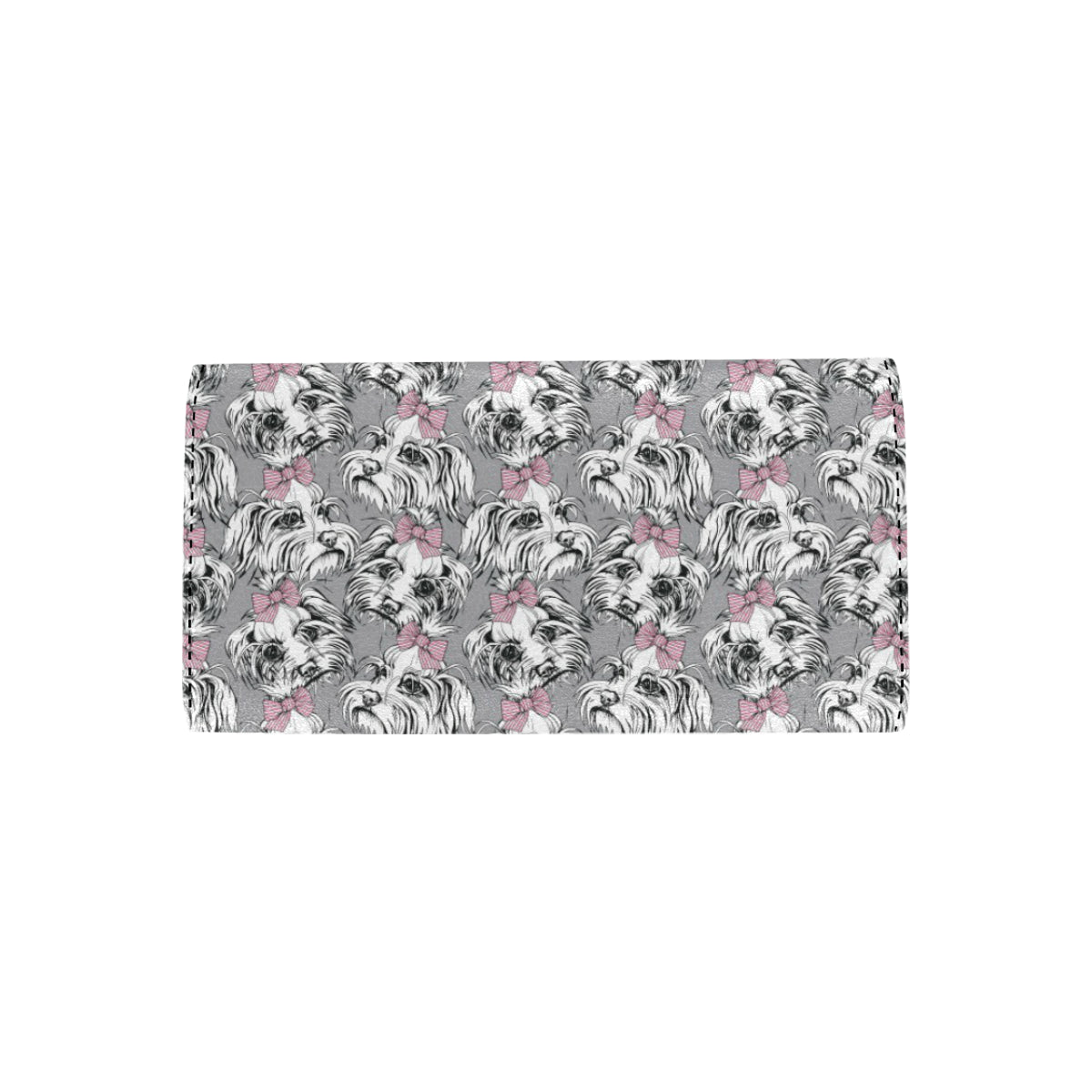 Maltese Pattern Print Design 01 Women's Trifold Wallet