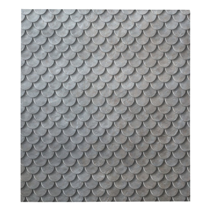Armor Scales Pattern Print Design 03 Premium Quilt