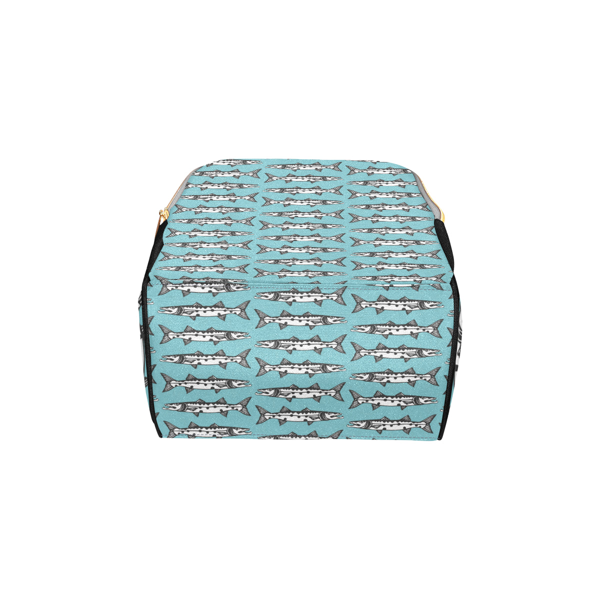 Barracuda Pattern Print Design 03 Diaper Bag Backpack