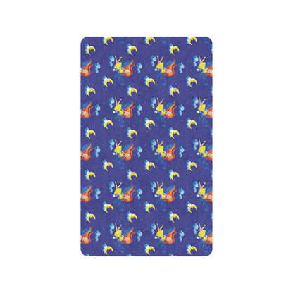 Fairy with Moon Print Pattern Rubber Doormat