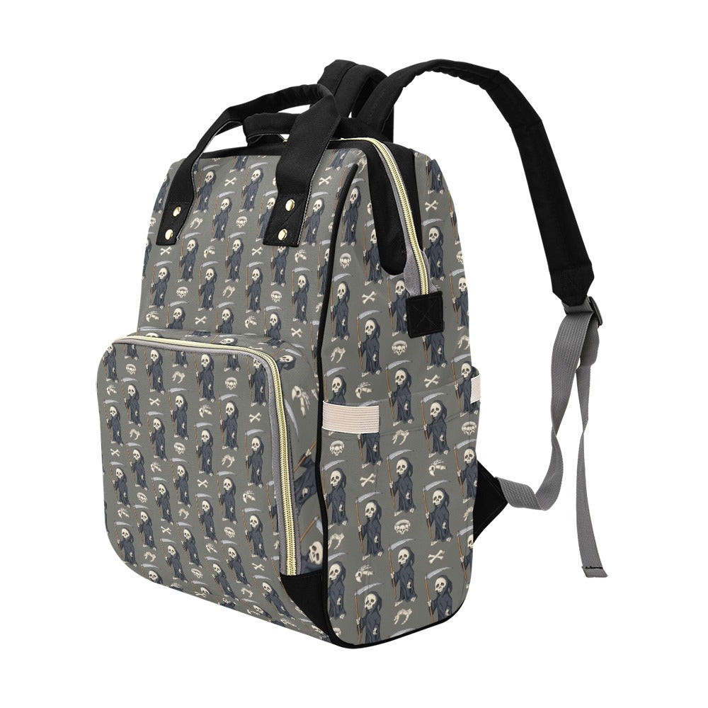 Skeleton Print Design LKS308 Diaper Bag Backpack
