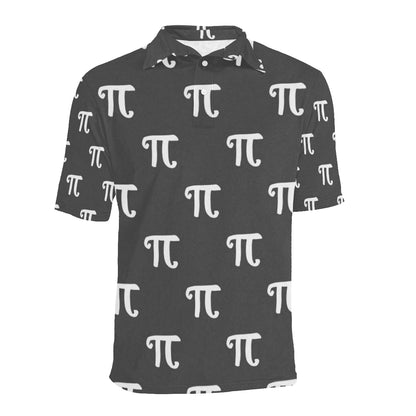 Pi Day Pattern Print Design A01 Men Polo Shirt