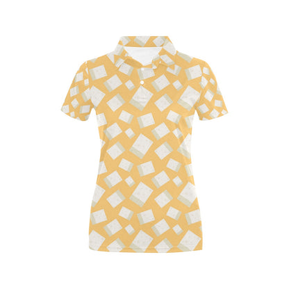 Tofu Print Design LKS302 Women's Polo Shirt