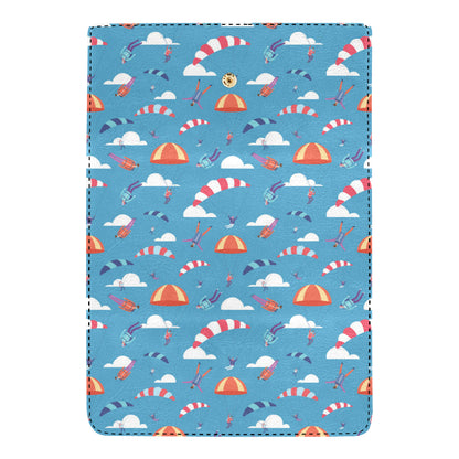 Skydiving Pattern Print Design 03 Women's Trifold Wallet