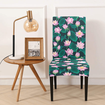 Water Lily Print Design LKS302 Dining Chair Slipcover
