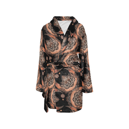 Sun Moon Mandala Women's Fleece Robe