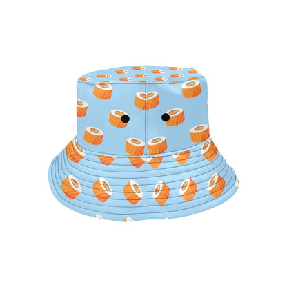 Salmon Sushi Print Design LKS307 Unisex Bucket Hat