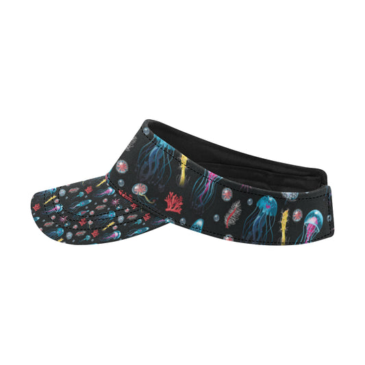 Jellyfish Underwater Print Unisex Sun Visor