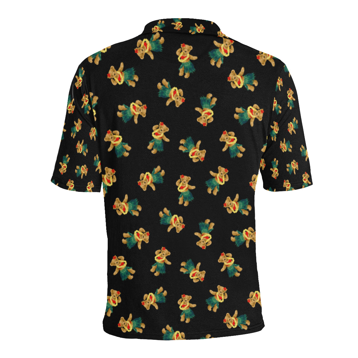 Hula Bear Pattern Print Design 06 Men Polo Shirt