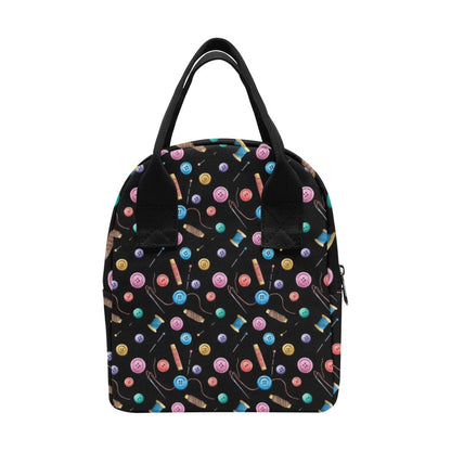 Sewing Print Design LKS309 Insulated Lunch Bag